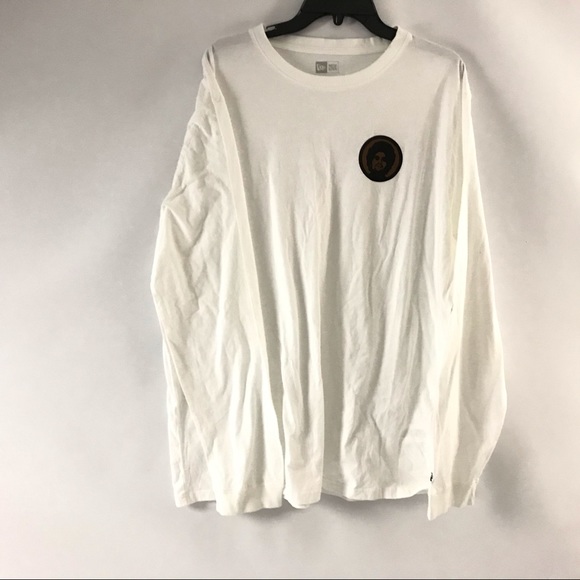 New Era Men’s Longsleeve Tee Shirt Size 2XL White - Picture 1 of 7